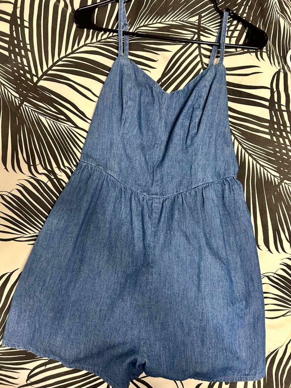 Old Navy Blue Smocked romper